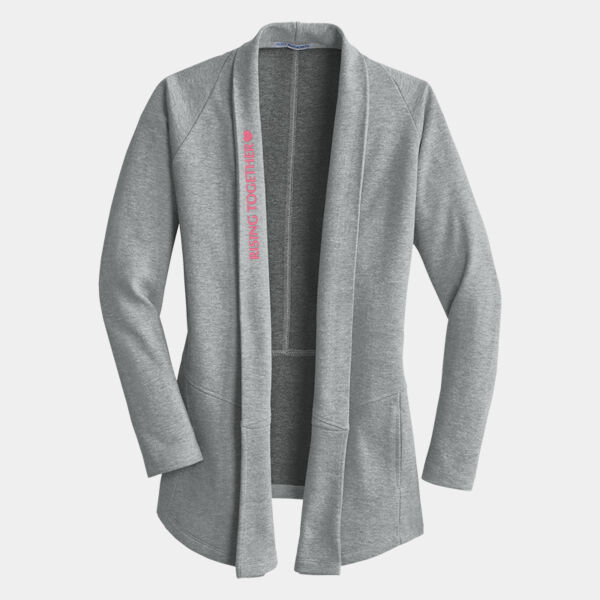 Embroidered Full Color Logo - Port Authority® Women's Interlock Cardigan - Women's Interlock Cardigan Thumbnail
